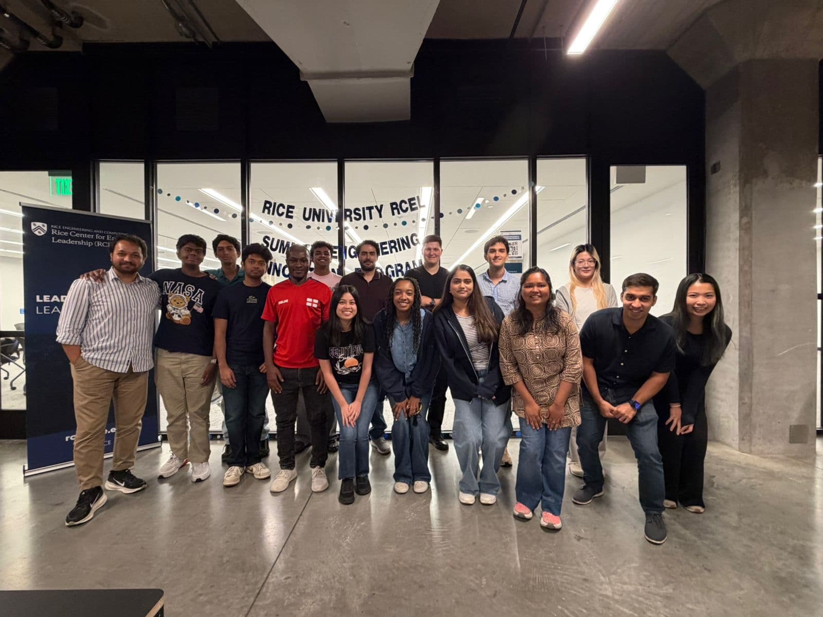 Rice Summer Engineering Innovation Program team photo